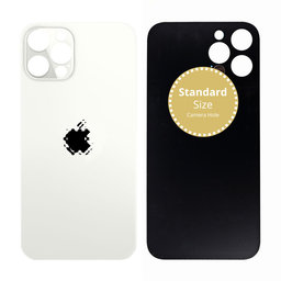 Apple iPhone 12 Pro - Sklo Zadního Housingu (Silver)