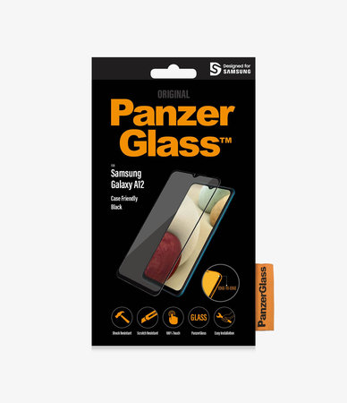 PanzerGlass - Tvrzené Sklo Case Friendly pro Samsung Galaxy A12, černá