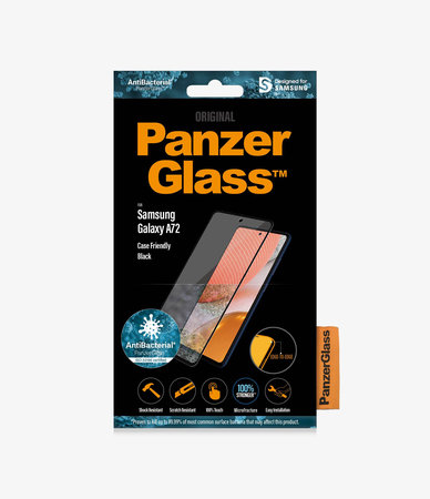 PanzerGlass - Tvrzené Sklo Case Friendly AB pro Samsung Galaxy A72, černá