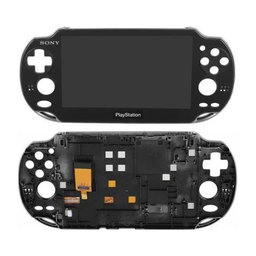 Sony Playstation Vita 1000 - LCD Displej + Dotykové Sklo + Rám (Black) TFT