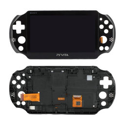 Sony Playstation Vita 2000 - LCD Displej + Dotykové Sklo + Rám (Black) TFT