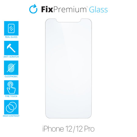 FixPremium Glass - Tvrzené sklo pro iPhone 12 a 12 Pro