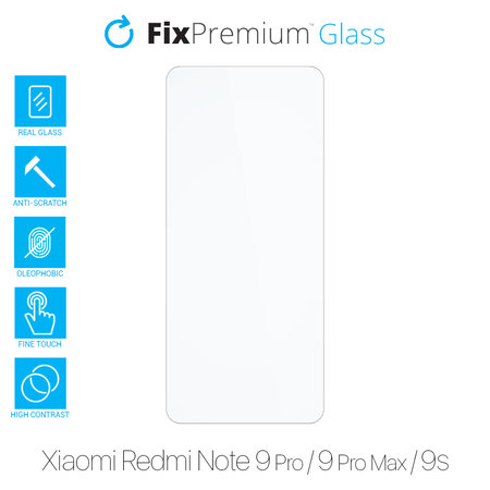 FixPremium Glass - Tvrzené sklo pro Xiaomi Redmi Note 9 Pro, 9 Pro Max a 9S