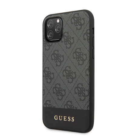 Guess - Pouzdro 4G Stripe pro iPhone 11 Pro, šedá