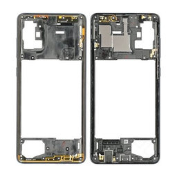 Samsung Galaxy A71 A715F - Stŕední Rám (Prism Crush Black) - GH98-44756A Genuine Service Pack