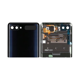 Samsung Galaxy Z Flip F700N - Bateriový Kryt Vrchní (Mirror Black) - GH96-13380A Genuine Service Pack