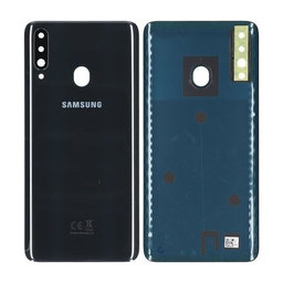 Samsung Galaxy A20s A207F - Bateriový Kryt (Black) - GH81-19446A Genuine Service Pack