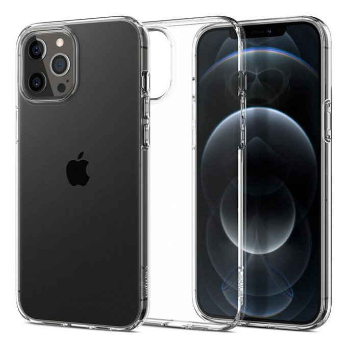 Spigen - Pouzdro Liquid Crystal pro iPhone 12 a 12 Pro, Crystal Clear
