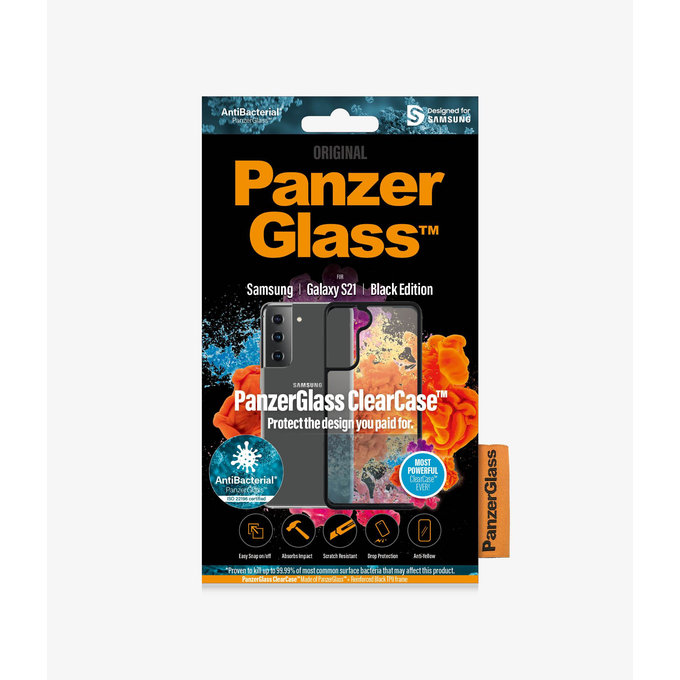 PanzerGlass - Pouzdro ClearCase AB pro Samsung Galaxy S21, černá