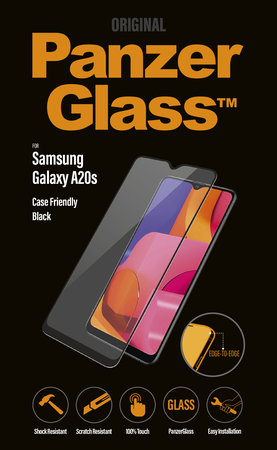 PanzerGlass - Tvrzené Sklo Case Friendly pro Samsung Galaxy A20s, black