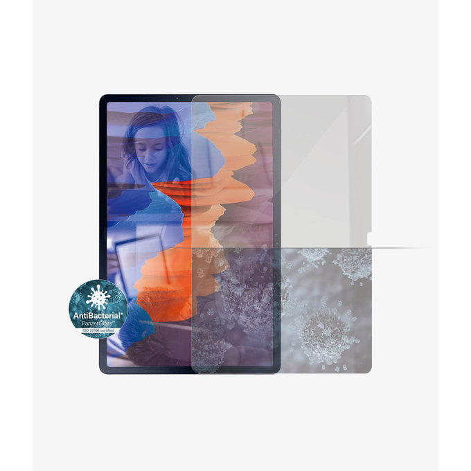 PanzerGlass - Tvrzené sklo Case Friendly SMAPP pro Samsung Galaxy Tab S7 +, čirá
