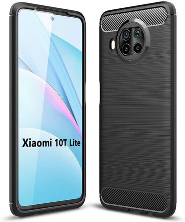 Tech-Protect - Pouzdro TPU Carbon pro Xiaomi Mi 10T Lite, černá