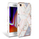 Tech-Protect - Pouzdro Marble pro iPhone SE 2020/8/7, růžová