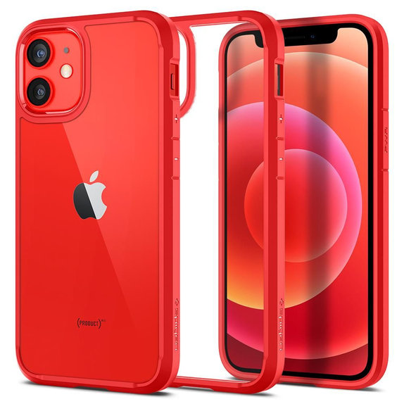 Spigen - Pouzdro Ultra Hybrid pro iPhone 12 mini, červená