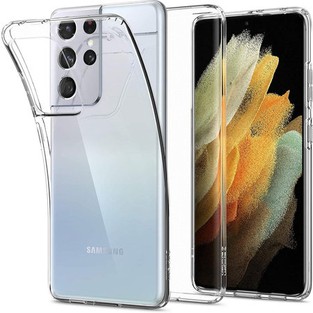 Spigen - Pouzdro Liquid Crystal pro Samsung Galaxy S21 Ultra, transparentní