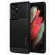 Spigen - Pouzdro Rugged Armor pro Samsung Galaxy S21 Ultra, černá