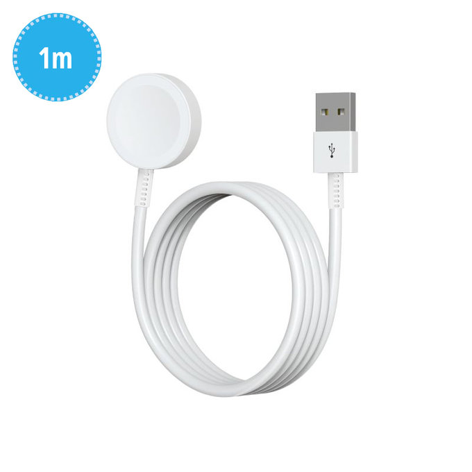 Magnetický nabíjecí kabel pro Apple Watch, USB-A, 1 m, Stainless Steel, bulk