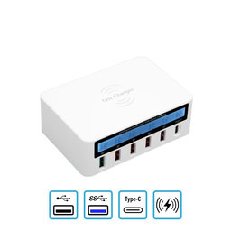 WLX-818F Servisní nabíjecí stanice s USB 3.0 a USB-C