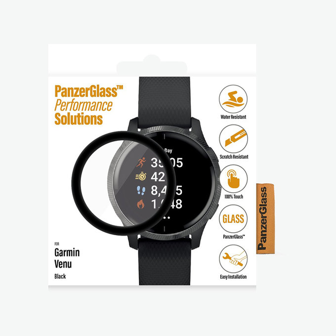 PanzerGlass - Tvrzené sklo pro Garmin Venu, černá