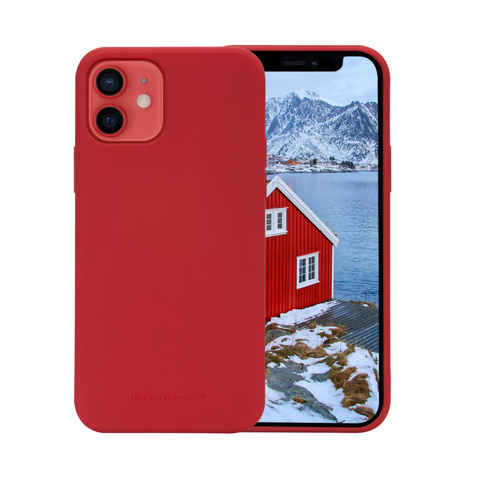 dbramante1928 - Pouzdro Greenland pro iPhone 12/12 Pro, cukrová červená