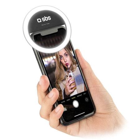 SBS - Selfie kulaté světlo pro chytrý telefon
