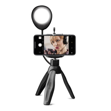 SBS - Stativ se selfie světlem, bezdrátová spoušť