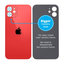 Apple iPhone 12 - Sklo Zadního Housingu se Zvětšeným Otvorem na Kameru (Red)