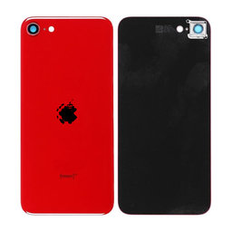 Apple iPhone SE (2nd Gen 2020) - Sklo Zadního Housingu + Sklíčko Zadní Kamery (Red)
