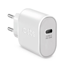 SBS - 20W Nabíjecí Adaptér USB-C, bílá