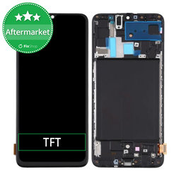 Samsung Galaxy A70 A705F - LCD Displej + Dotykové Sklo + Rám TFT (Black)