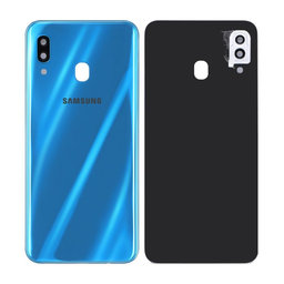 Samsung Galaxy A30 A305F - Bateriový Kryt + Sklíčko Zadní Kamery (Blue)