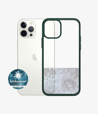 PanzerGlass - Pouzdro ClearCase AB pro iPhone 12 a 12 Pro, green