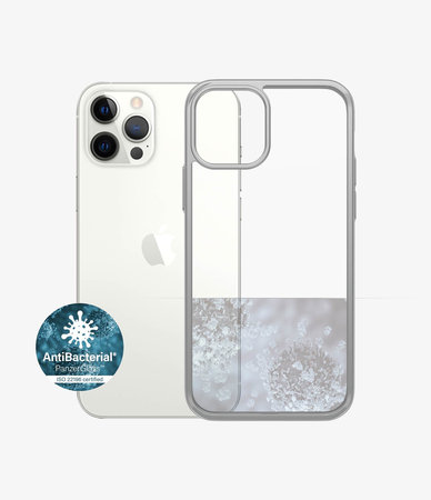 PanzerGlass - Pouzdro ClearCase AB pro iPhone 12 a 12 Pro, stříbrná