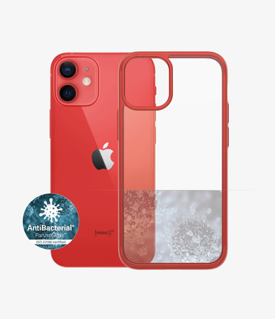 PanzerGlass - Pouzdro ClearCase AB pro iPhone 12 mini, red