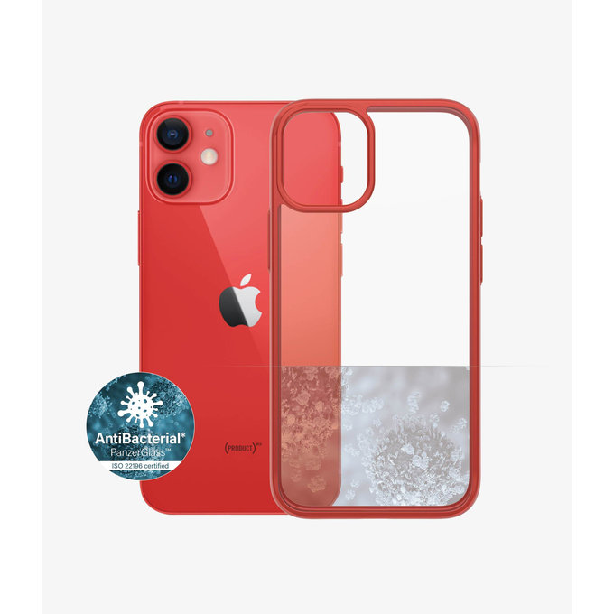 PanzerGlass - Pouzdro ClearCase AB pro iPhone 12 mini, red