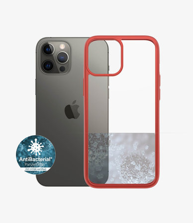 PanzerGlass - Pouzdro ClearCase AB pro iPhone 12 Pro Max, red