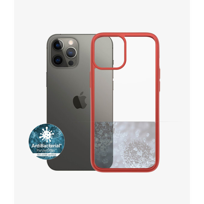 PanzerGlass - Pouzdro ClearCase AB pro iPhone 12 Pro Max, red