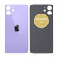Apple iPhone 12 - Sklo Zadního Housingu (Purple)