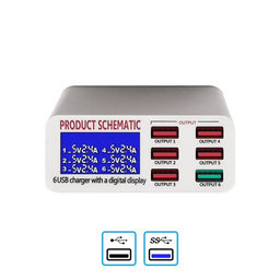 Product Schematic 896 - USB Servisní Nabíjecí Stanice s USB 3.0