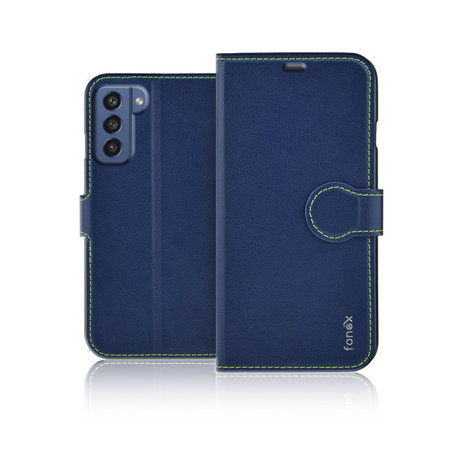Fonex - Pouzdro Book Identity pro Samsung Galaxy S21 FE, modrá