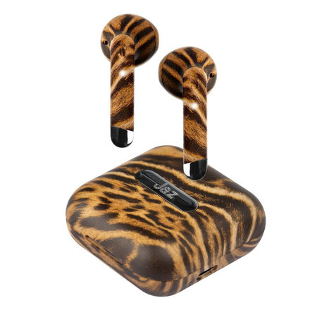 SBS - Bezdrátová sluchátka TWS Hoox s nabíjecím pouzdrem 300 mAh, divoký gepard