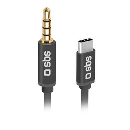 SBS - Adaptér USB-C / 3.5mm Jack, černá