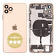 Apple iPhone 11 Pro Max - Zadní Housing (Gold) Pulled