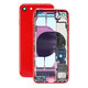 Apple iPhone SE (2nd Gen 2020) - Zadní Housing s Malými Díly (Red)