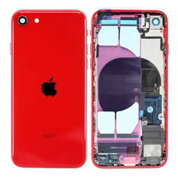 Apple iPhone SE (2nd Gen 2020) - Zadní Housing s Malými Díly (Red)