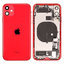 Apple iPhone 11 - Zadní Housing s Malými Díly (Red)