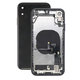 Apple iPhone XR - Zadní Housing s Malými Díly (Black)