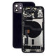 Apple iPhone 12 - Zadní Housing s Malými Díly (Black)