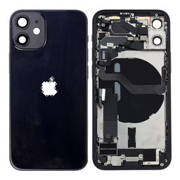 Apple iPhone 12 Mini - Zadní Housing s Malými Díly (Black)