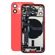 Apple iPhone 12 Mini - Zadní Housing s Malými Díly (Red)